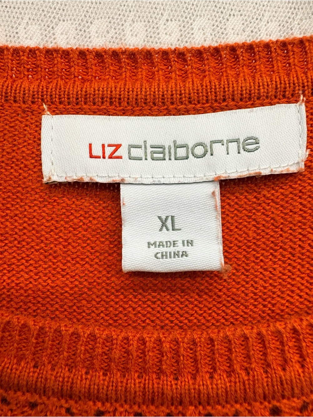 Vintage Lagenlook Boho Preppy Rusty Orange Knit with Puff Sleeves - Picture 3 of 5